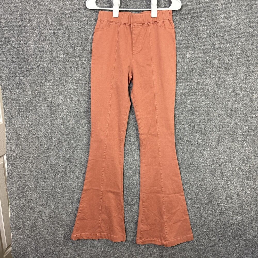 Lavender J Flare Pants Womens Size S Burnt Orange Boho Hippie